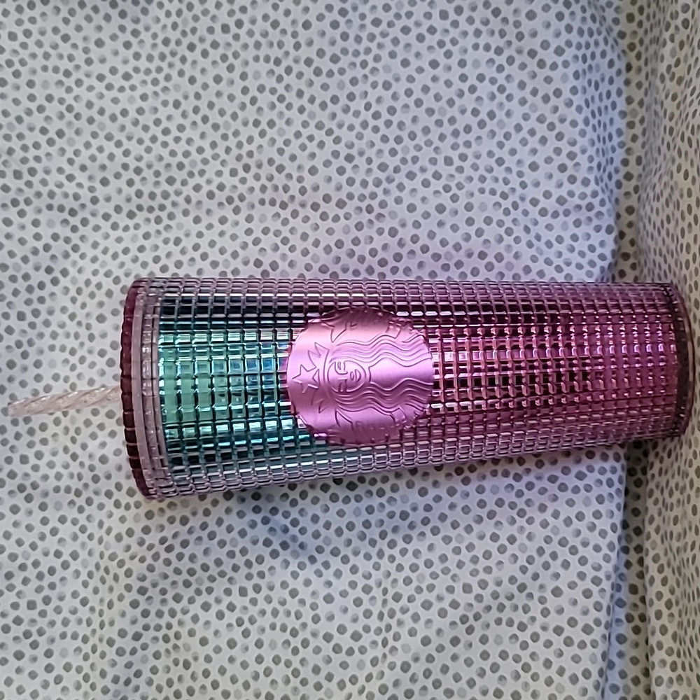 Starbucks | Pink Blue Grid Spring 2021 Tumbler NWT